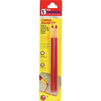 2PK RED CHINA MARKER