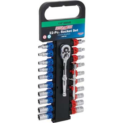 22PC 1/4" SOCKET SET