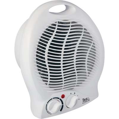 WHITE FAN-FORCED HEATER