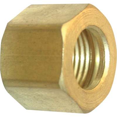 2PC 1/4 BRASS COMP NUT