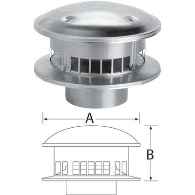 6" GAS VENT TOP