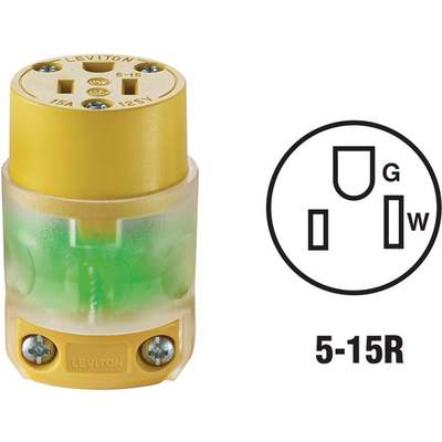 15A YELLOW GRD CONNECTOR
