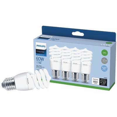 4PK 13W T2 DL CFL BULB