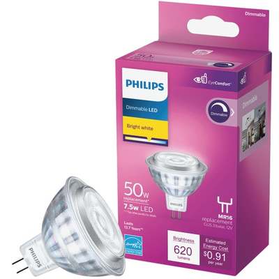 50W DIM GLASS MR16 BULB