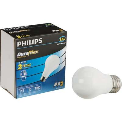 2PK 15W A15 INCDNT BULB