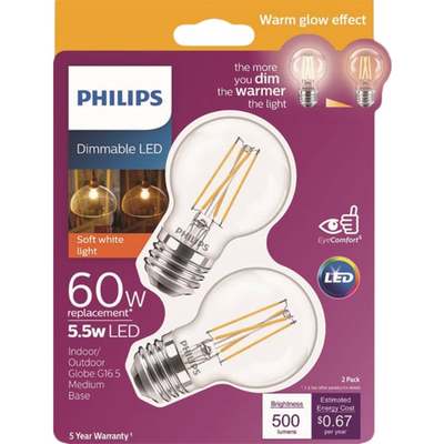 2PK 60WG16.5 WG LED BULB