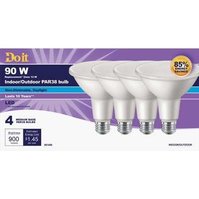 4PK 90WPAR38 DL LED BULB