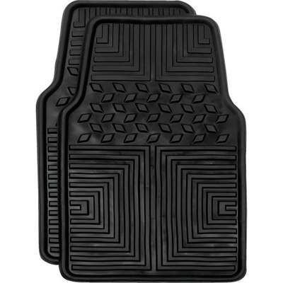 2PC BLK WEATHER FLR MATS