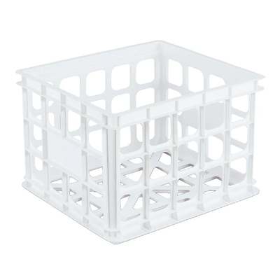 WHITE STORAGE CRATE