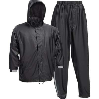 XL BLK JD POLY RAINSUIT