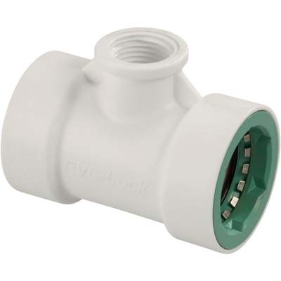 1"X1/2" PVC-LOCK FPT TEE