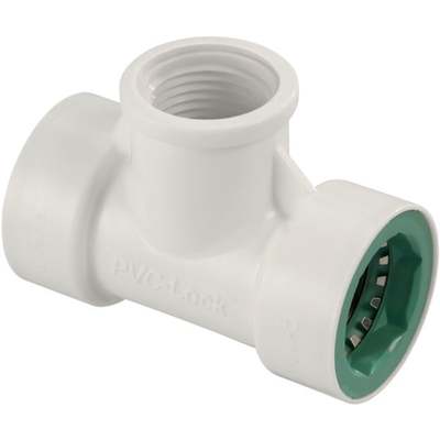 1/2"X1/2" PVC-LK FPT TEE