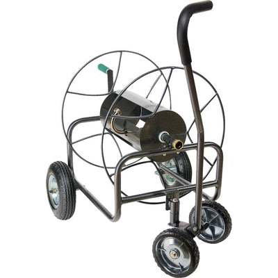 4 WHEEL METAL HOSE REEL