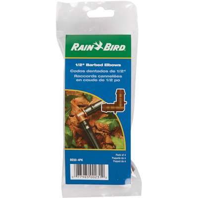 4-PK 1/2" BARBED ELBOW