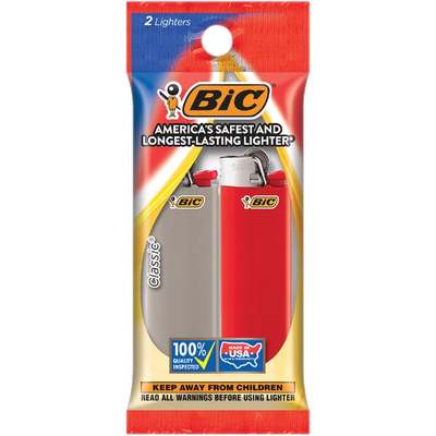 CL STRIP 2PK BIC LIGHTER