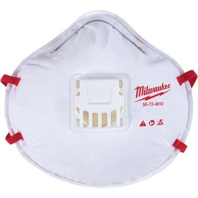 10PK VALVED RESPIRATOR