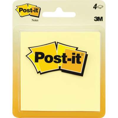 4PK 2-7/8" YEL POST-IT