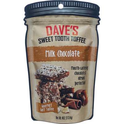 4OZ DVES MLK CHOC TOFFEE