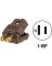 BRN CORD PLUG