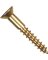 8X1-1/4FL BRS WOOD SCREW