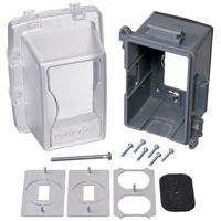 CAJA WP C/TAPA 1G 2X4 PLASTICA