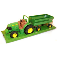TRACTR TOY WITH/FLARE BOX WAGN