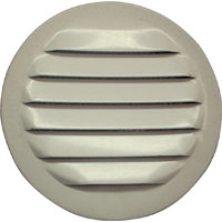 ROUND SCREEN LOUVER ALUM 2-1/2"