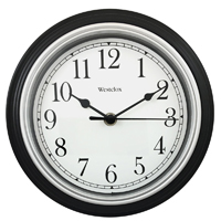 RELOJ PARED NEGRO 8.5