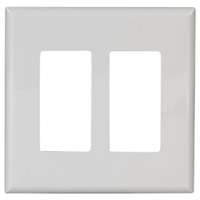 TAPA DECORA 2G S/TORNILLOS WHT