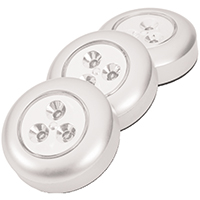 LAMPARA 12 LED TOUCH BLANCA 3PK