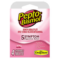 Pepto Bismol 5-symptm Chew 4ct