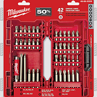 MILWAUKEE BIT SET DRIVER 42PC