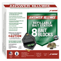 REFILLABLE MOUSE BAIT STATION