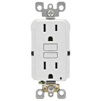 RECEPT GFCI SELF-TEST 15A WHT