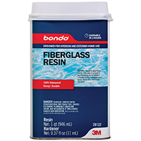 BONDO FIBERGLASS RESIN HOME QT