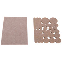FELT PAD ASSORTMENT HD BEIG 26PC