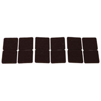 FELT PAD MUEBLE LD BROWN 1X1