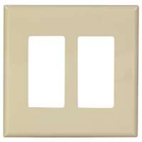 TAPA DECORA 2G S/TORNILLO IVORY