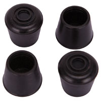 TAPON GOMA MUEBLE BLK 3/4 PK4