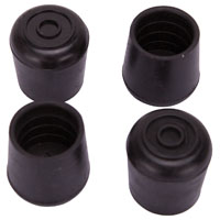 TAPON GOMA MUEBLE BLK 1-1/4 PK4
