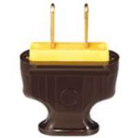 BROWN FLAT 2-WIRE PLUG