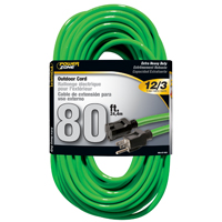 EXTENSION NEON GREEN 12/3 80FT