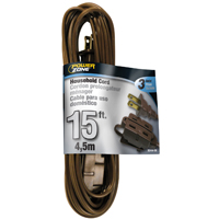 EXT CORD 16/2 SPT-2 BROWN 15FT