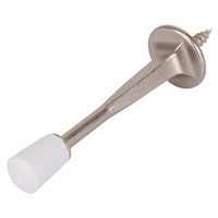 DOOR STOP RIGID 3-1/8 SATINADO
