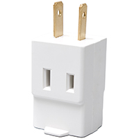 WHITE 3 OUTLET 2 WIRE TAP