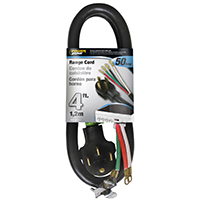 RANGE CORD 6/2 & 8/2 BLACK 4FT