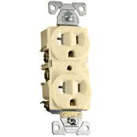 20A DUPLEX RECEPTACLE IVORY