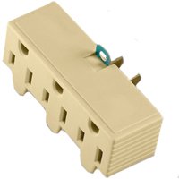 3 OUTLET 2 WIRE GROUND ADAPTOR