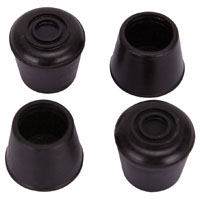 TAPON GOMA MUEBLE BLK 5/8 PK4