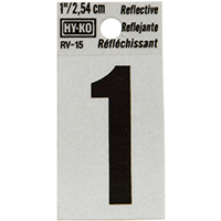 NUMBER 1 REFLECTIVE  1-1/4"